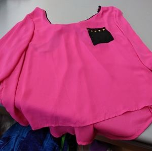 Plus size cute and breezy top with cut outs 3x